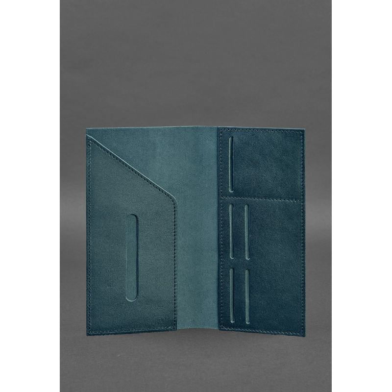 Шкіряний тревел-кейс 3.1 зелений Краст BN-TK-3-1-malachite фото