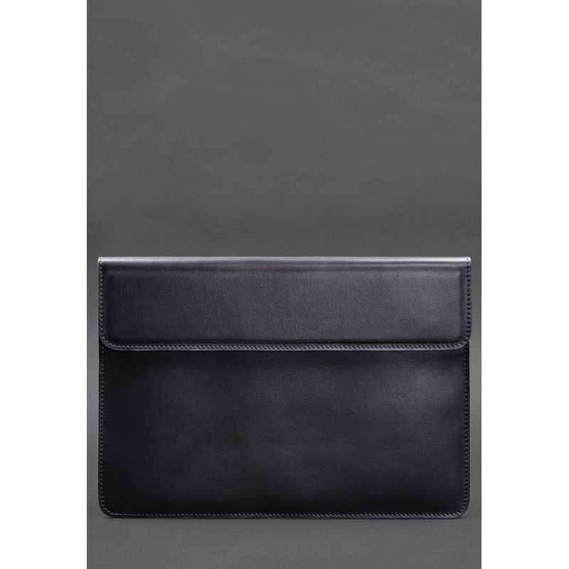 Шкіряний чохол-конверт на магнітах для MacBook 16 дюйм Темно-синій BN-GC-12-navy-blue фото