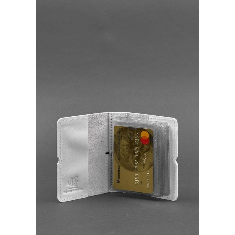 Женский кожаный кард-кейс 7.0 белый Краст BN-KK-7-light фото