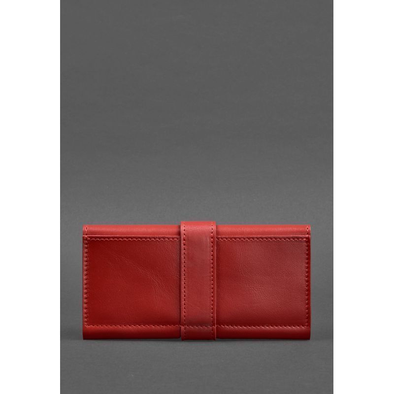 Кожаное женское портмоне 3.0 красное Krast BN-PM-3-red фото