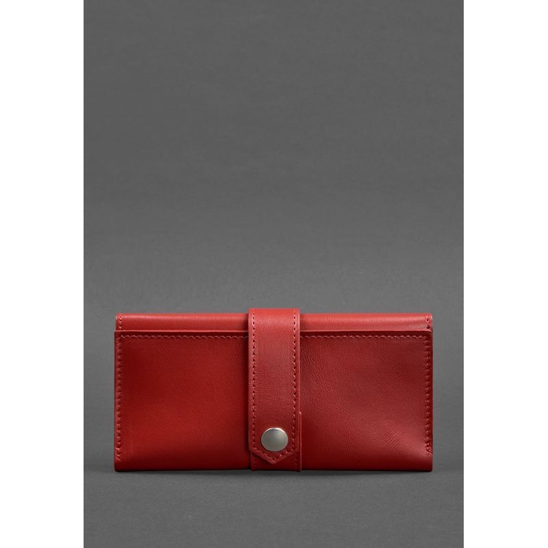 Кожаное женское портмоне 3.0 красное Krast BN-PM-3-red фото