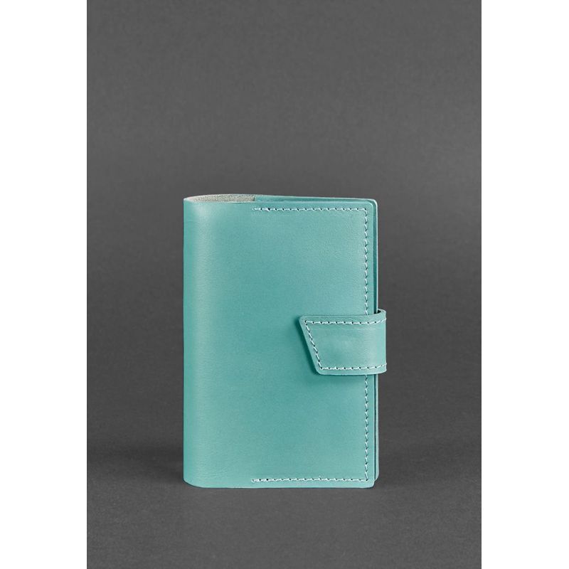 Кожаная обложка для паспорта 4.0 бирюзовая BN-OP-4-tiffany фото