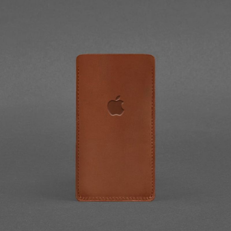 Кожаный чехол для iPhone 12 Светло-коричневый Crazy Horse BN-GC-2-k-kr фото