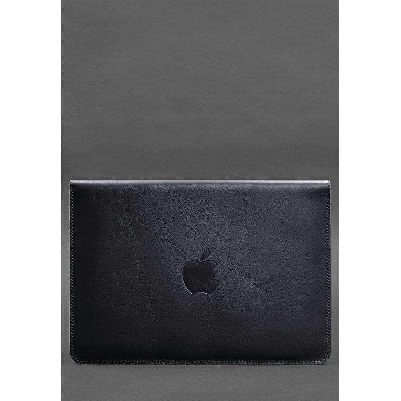 Шкіряний чохол-конверт на магнітах для MacBook 16 дюйм Темно-синій BN-GC-12-navy-blue фото