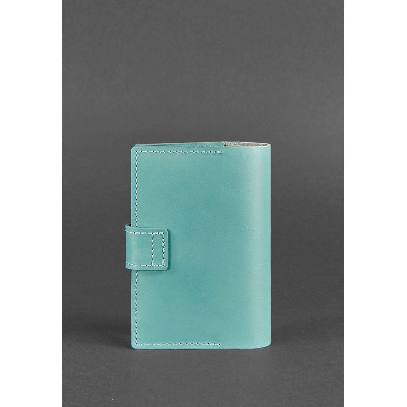 Кожаная обложка для паспорта 4.0 бирюзовая BN-OP-4-tiffany фото