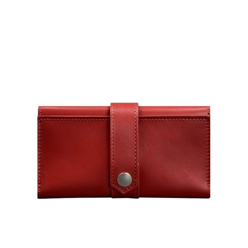 Кожаное женское портмоне 3.0 красное Krast BN-PM-3-red фото