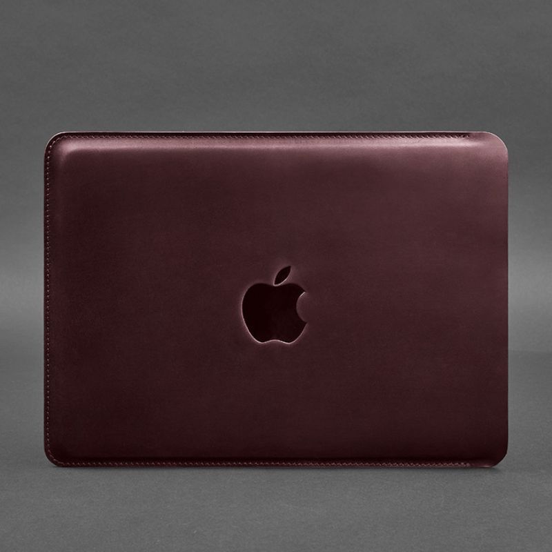 Кожаный чехол для MacBook 13 дюйм Бордовый Crazy Horse BN-GC-7-vin-kr фото