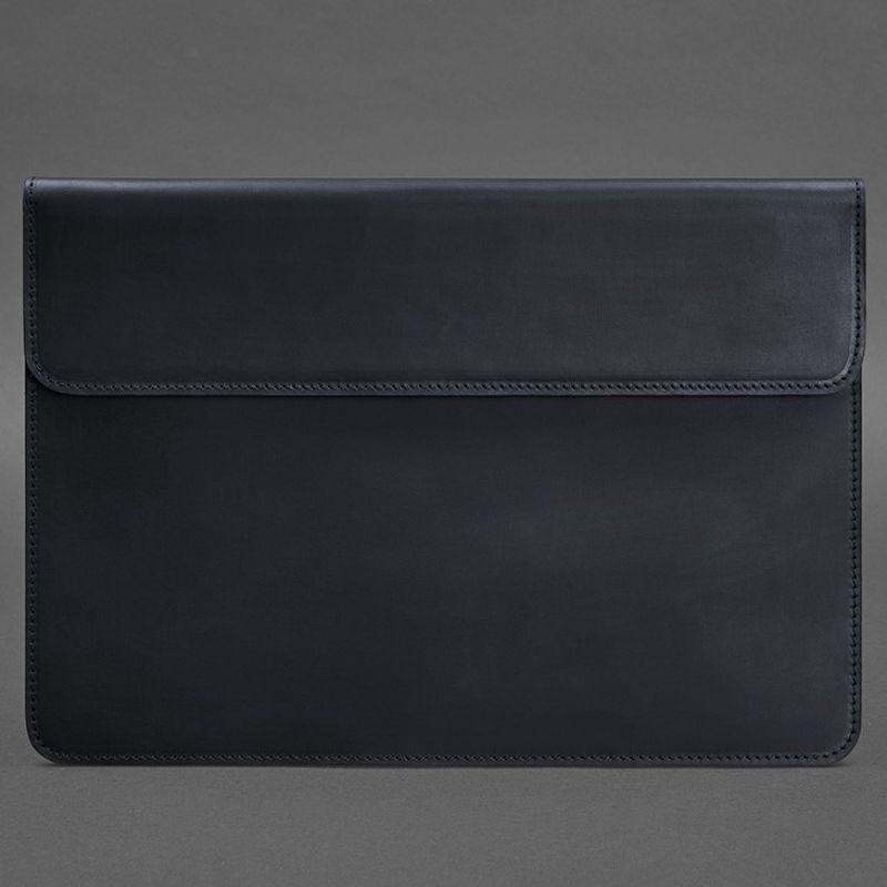 Кожаный чехол-конверт на магнитах для MacBook 16 дюйм Синий Crazy Horse BN-GC-12-nn фото