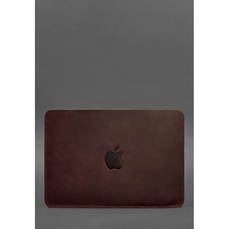 Кожаный чехол для MacBook 13 дюйм Бордовый Crazy Horse BN-GC-7-vin-kr фото