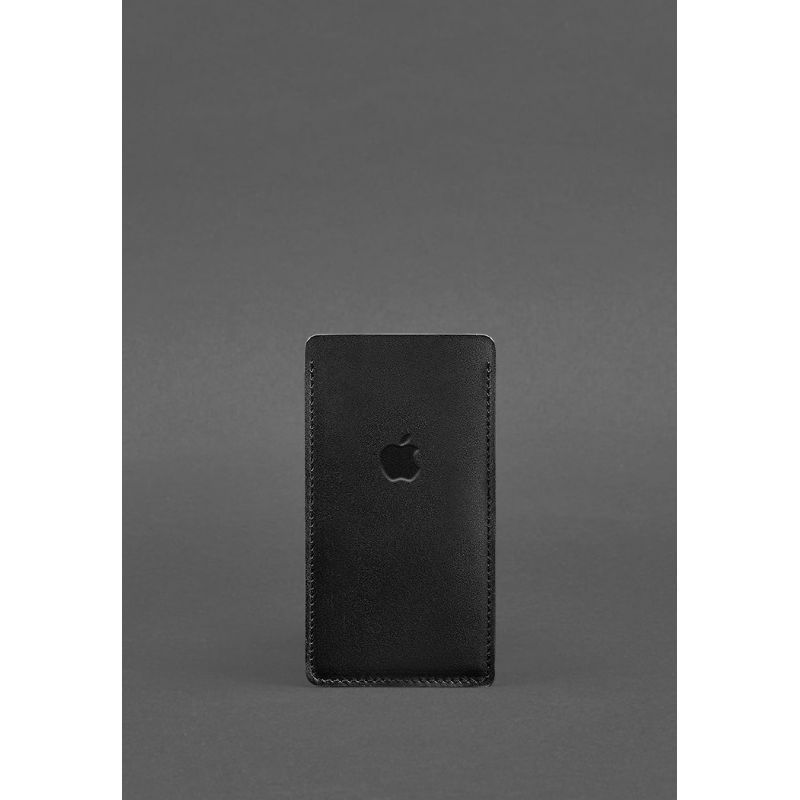 Шкіряний чохол для iPhone 13 Чорний Краст BN-GC-3-g фото