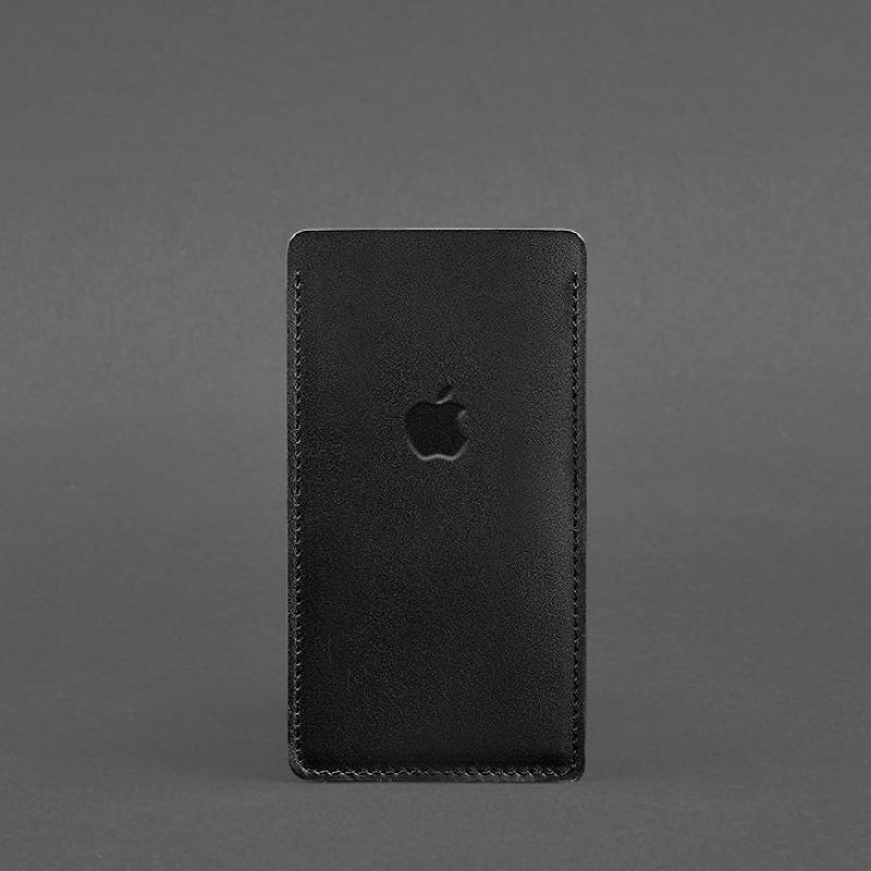 Шкіряний чохол для iPhone 13 Чорний Краст BN-GC-3-g фото