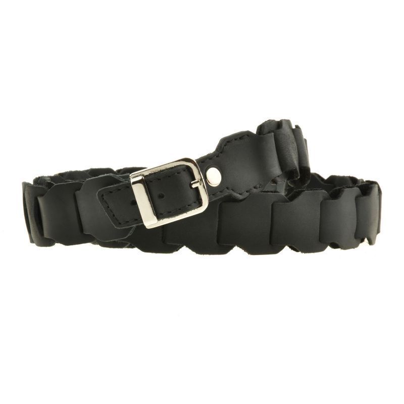 Жіночий шкіряний бохо-ремінь чорний Crazy Horse BN-BELT-1-g-kr фото