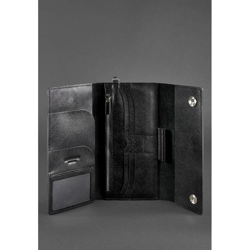 Шкіряний клатч-органайзер (Тревел-кейс) 5.0 чорний Blackwood BN-TK-5-bw фото
