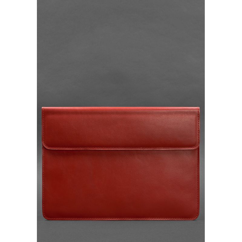 Шкіряний чохол-конверт на магнітах для MacBook 16 дюйм Червоний BN-GC-12-red фото
