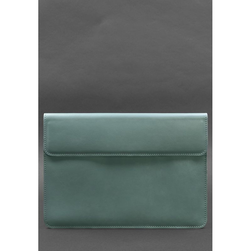 Кожаный чехол-конверт на магнитах для MacBook 16 дюйм Бирюзовый BN-GC-12-tiffany фото