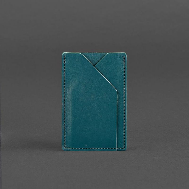 Женский кожаный кард-кейс 8.0 зеленый BN-KK-8-malachite фото