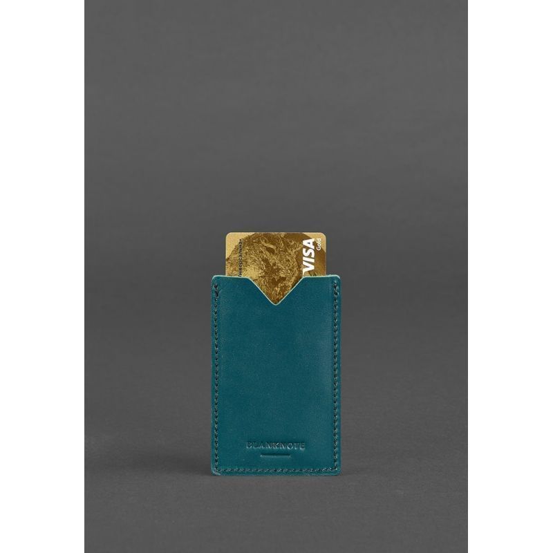 Женский кожаный кард-кейс 8.0 зеленый BN-KK-8-malachite фото