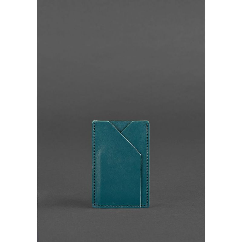 Женский кожаный кард-кейс 8.0 зеленый BN-KK-8-malachite фото