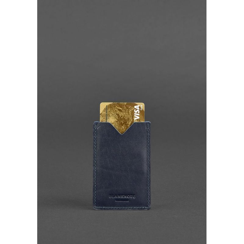 Кожаный кард-кейс 8.0 темно-синий BN-KK-8-navy-blue фото