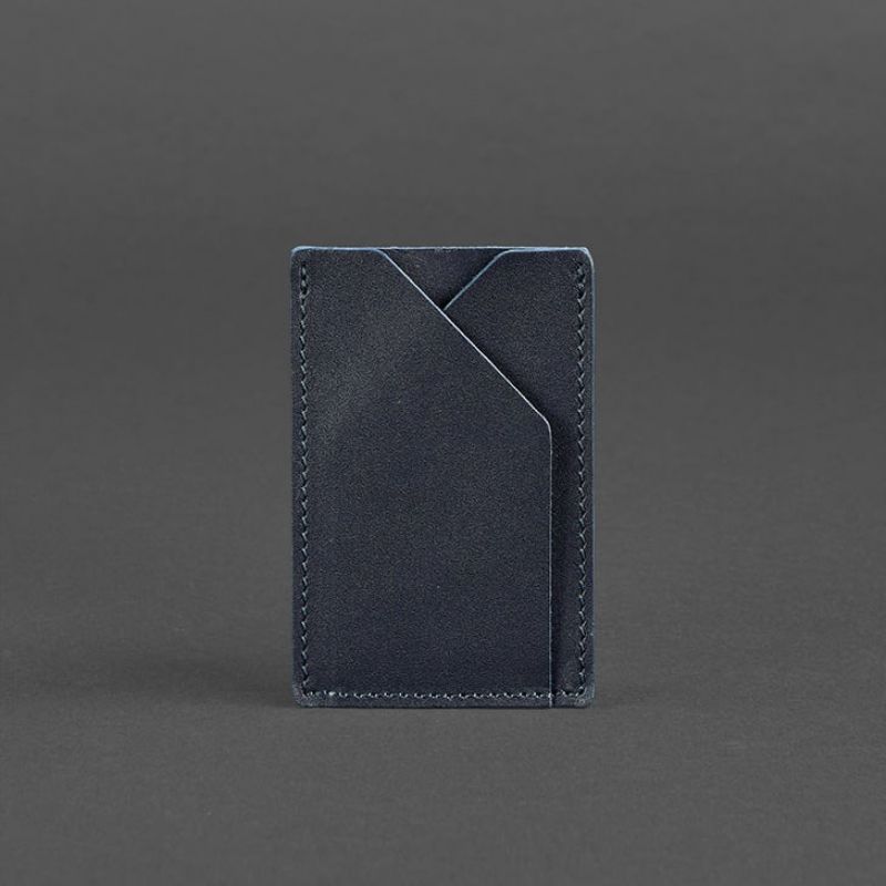Кожаный кард-кейс 8.0 темно-синий BN-KK-8-navy-blue фото