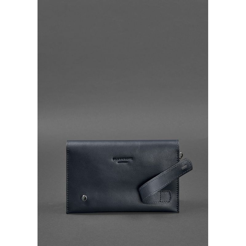 Шкіряний&nbsp;чоловічий&nbsp;клатч-барсетка&nbsp;3.0&nbsp;синій&nbsp;краст BN-KLATCH-3-navy-blue фото