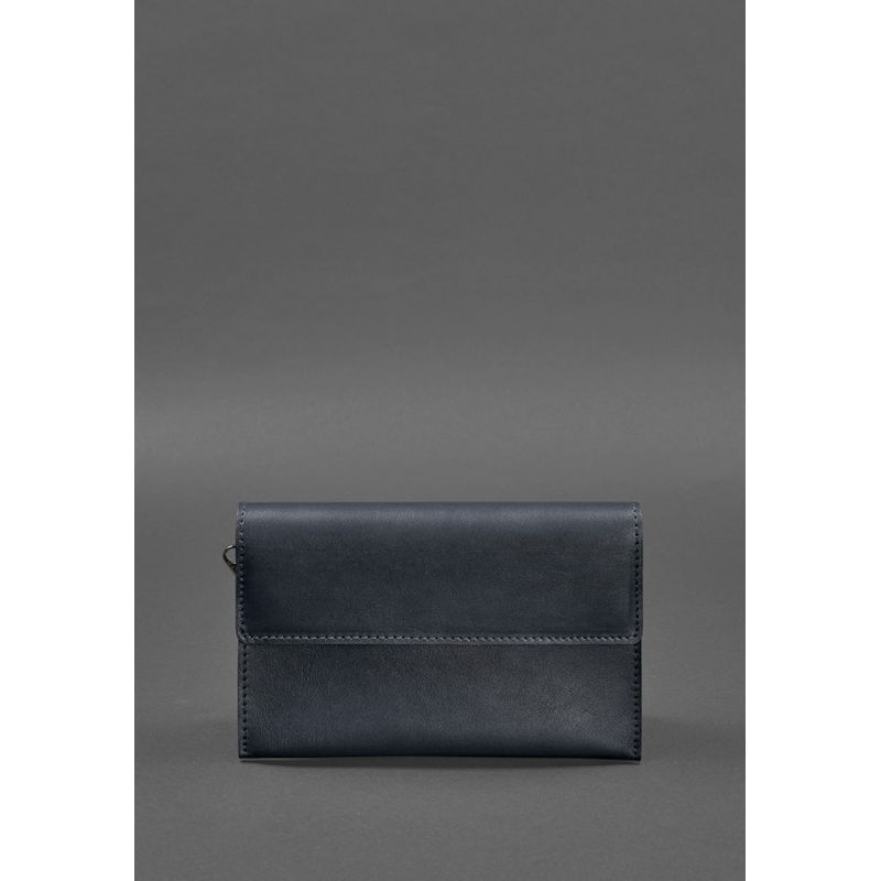 Шкіряний&nbsp;чоловічий&nbsp;клатч-барсетка&nbsp;3.0&nbsp;синій&nbsp;краст BN-KLATCH-3-navy-blue фото