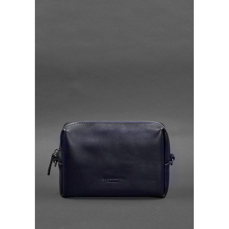 Шкіряна косметичка-несесер 3.0 Синій Краст BN-CB-3-navy-blue фото