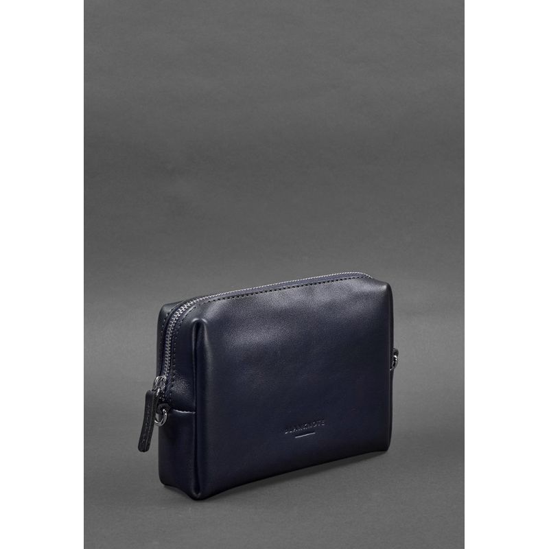 Шкіряна косметичка-несесер 3.0 Синій Краст BN-CB-3-navy-blue фото