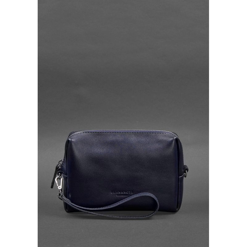 Шкіряна косметичка-несесер 3.0 Синій Краст BN-CB-3-navy-blue фото