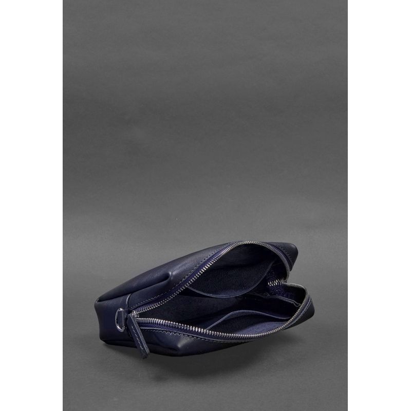 Шкіряна косметичка-несесер 3.0 Синій Краст BN-CB-3-navy-blue фото
