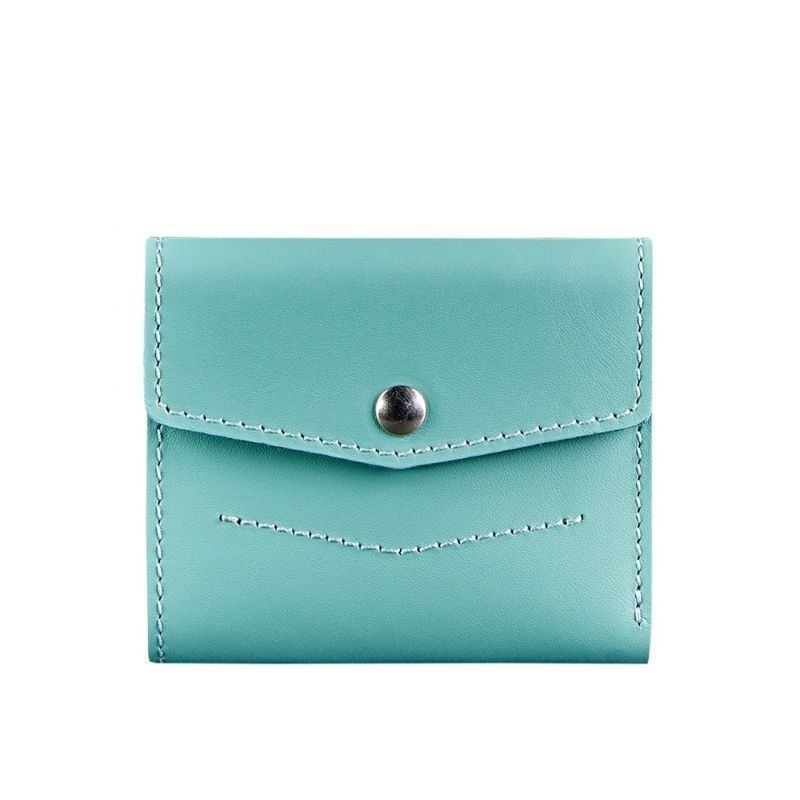 Жіночий шкіряний гаманець 2.1 бірюзовий BN-W-2-1-tiffany фото