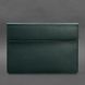 Шкіряний чохол-конверт на магнітах для MacBook 13 Зелений BN-GC-9-malachite фото 4