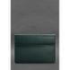 Шкіряний чохол-конверт на магнітах для MacBook 13 Зелений BN-GC-9-malachite фото 5