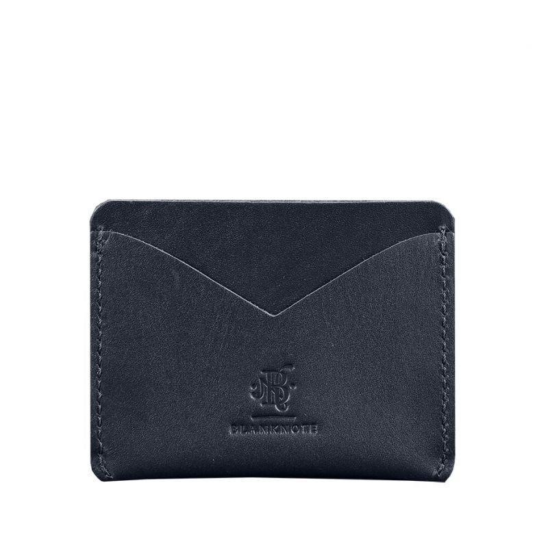 Кожаная визитница 5.0 темно-синяя BN-KK-5-navy-blue фото