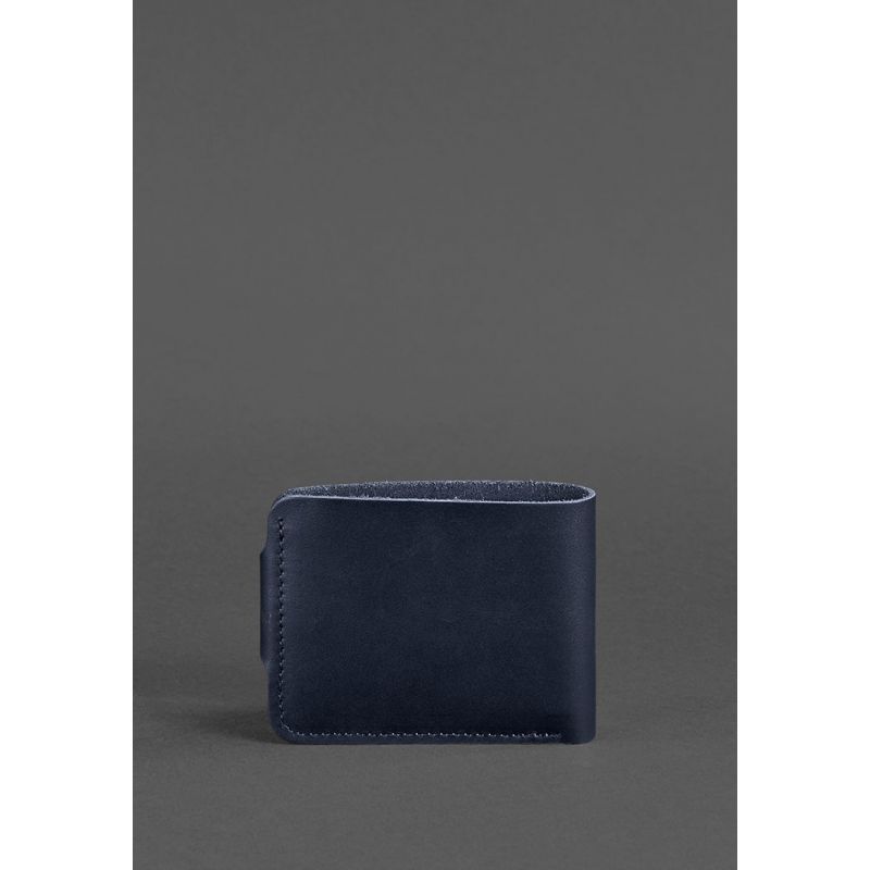Шкіряне портмоне 4.3 темно-синє BN-PM-4-3-navy-blue фото