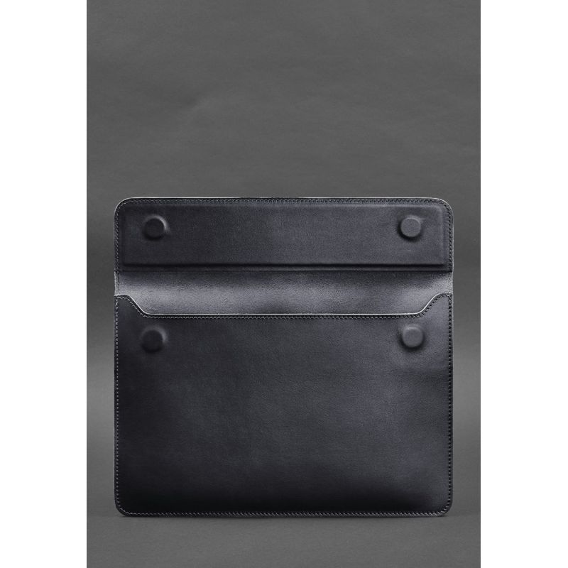 Кожаный чехол-конверт на магнитах для MacBook 13 Темно-синий BN-GC-9-navy-blue фото