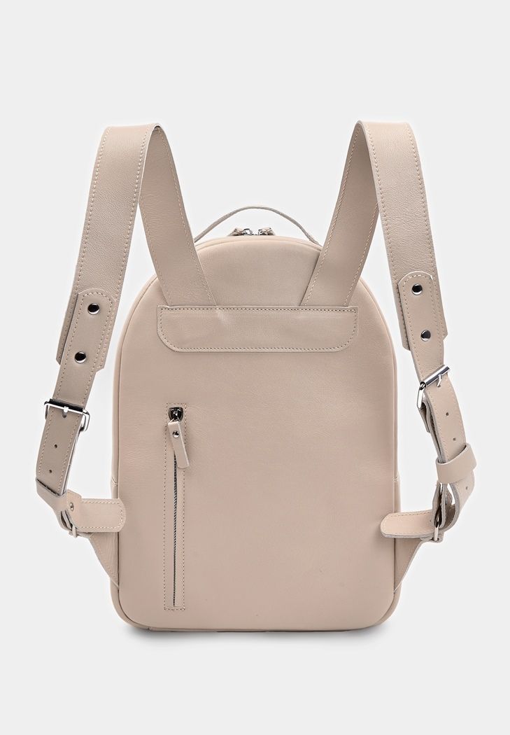 Шкіряний рюкзак Groove M світло-бежевий TW-Groove-M-light-beige фото