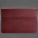 Кожаный чехол-конверт на магнитах для MacBook 16 дюйм Бордовый Crazy Horse BN-GC-12-vin-kr фото 4