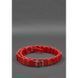 Женский кожаный бохо-ремень красный Saffiano BN-BELT-1-bw-red фото 3