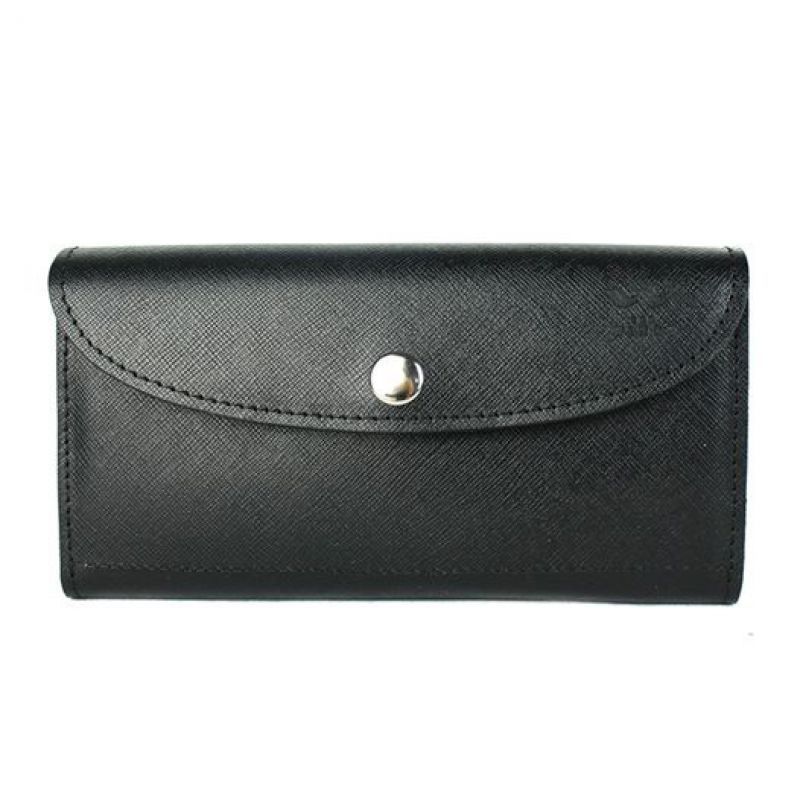 Шкіряний гаманець Smart Wallet чорний Саф'яно TW-Smart-black-saf фото