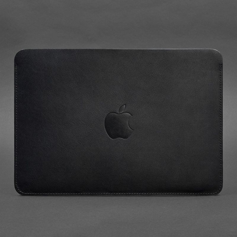 Чохол із натуральної шкіри для MacBook 13 дюйм Синій Краст BN-GC-7-navy-blue фото