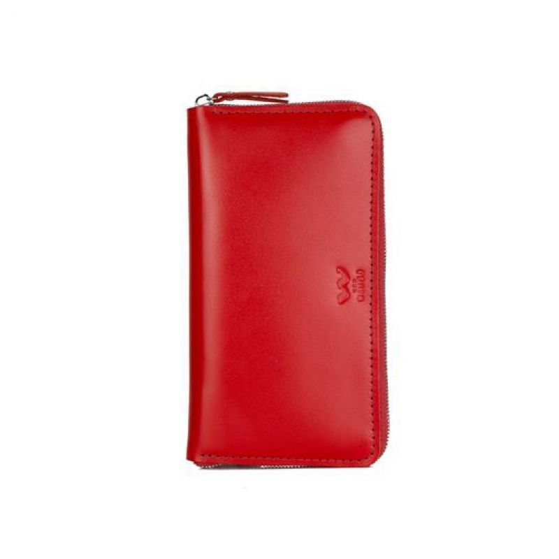 Шкіряне портмоне Keeper zip червоний TW-Keeper-zip-2-red-ksr фото