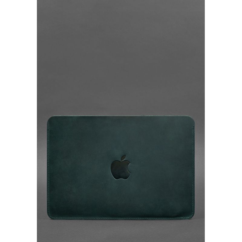Кожаный чехол для MacBook 14 дюйм Зеленый Crazy Horse BN-GC-19-iz фото