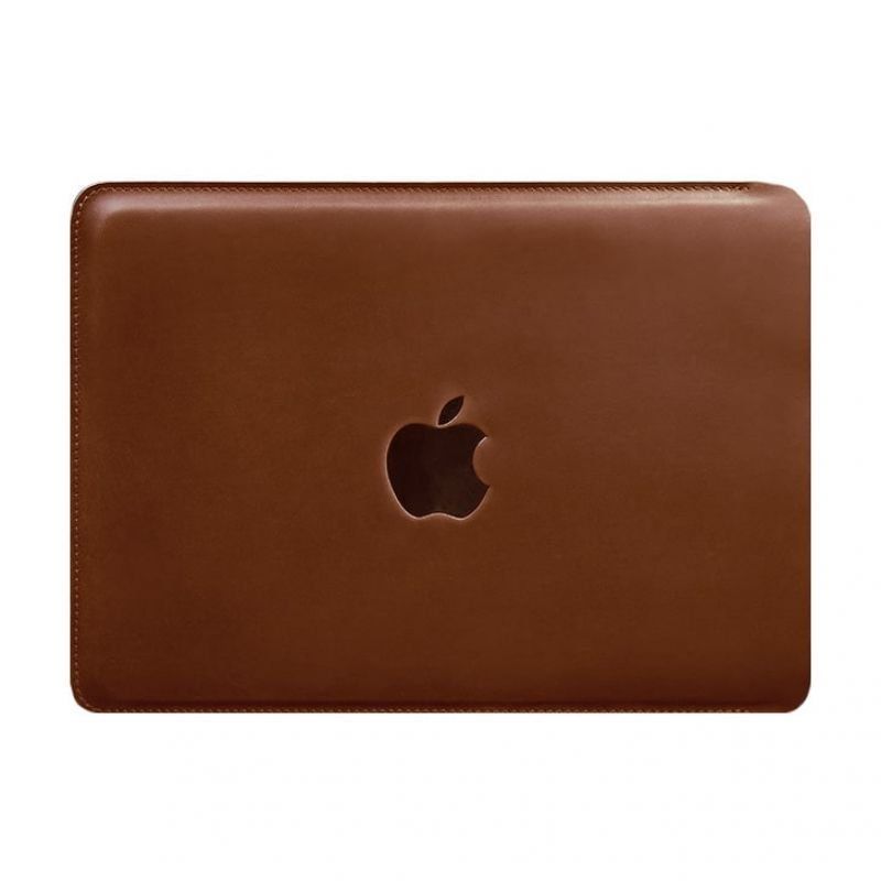 Кожаный чехол для MacBook 14 дюйм Светло-коричневый Crazy Horse BN-GC-19-k-kr фото