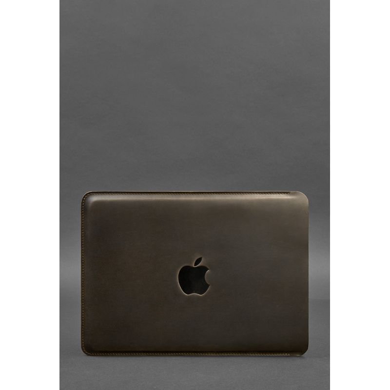 Шкіряний чохол для MacBook 14 дюйм Темно-коричневий Crazy Horse BN-GC-19-o фото