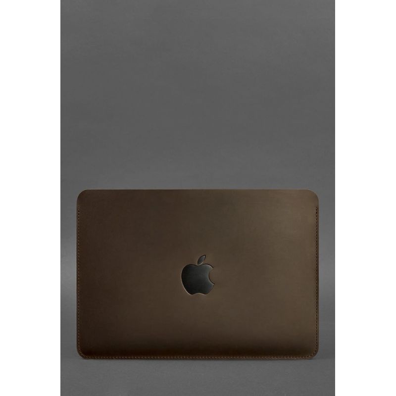 Шкіряний чохол для MacBook 14 дюйм Темно-коричневий Crazy Horse BN-GC-19-o фото