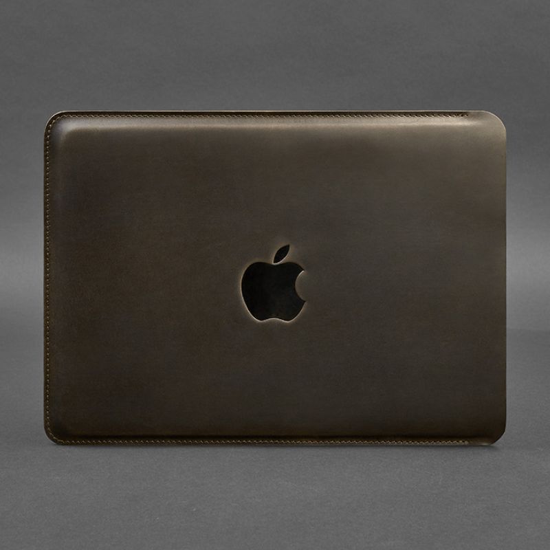 Шкіряний чохол для MacBook 14 дюйм Темно-коричневий Crazy Horse BN-GC-19-o фото